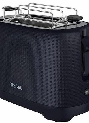 Тостер tefal morning 850вт, размораживание, металл/пластик, синий