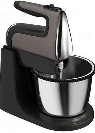 Міксер tefal стціонарний powermix silence, 600вт, насадки -4, чаша -металл, 2,5л , турборежим, сіро-чорний