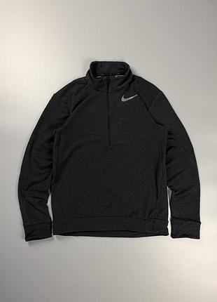 Світшот nike dri-fit half zip training top dark charcoal s