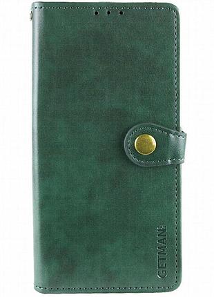 Кожаный чехол-книжка getman gallant (pu) для google pixel 7a зеленый