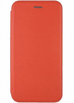 Кожаный чехол-книжка classy для motorola moto g85 красный