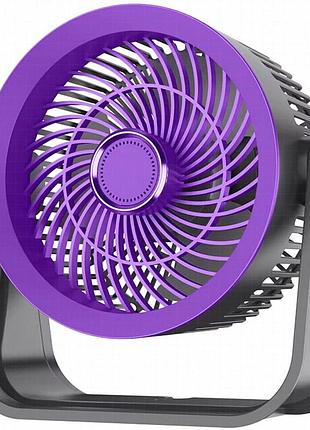 Портативный вентилятор s35 built-in aromatherapy/mosquito repellent box 2400mah black / purple