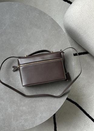 Сумка extra bag l23 chocolate leather 2
