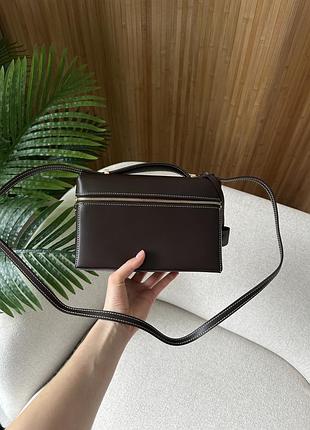 Сумка extra bag l23 chocolate leather 3