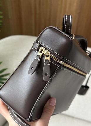Сумка extra bag l23 chocolate leather 6