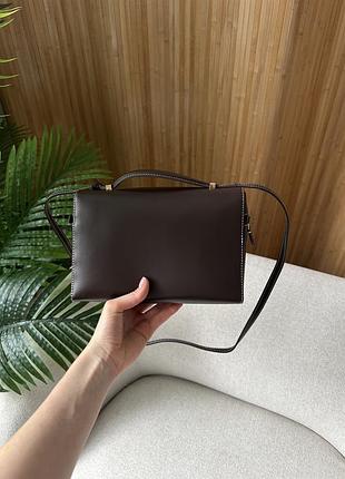 Сумка extra bag l23 chocolate leather 7