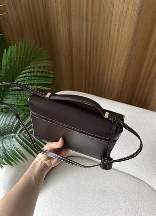 Сумка extra bag l23 chocolate leather 5