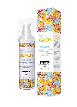 Массажное масло exsens sex on the beach 50мл разогревающее, без сахара, без парабенов, съедобное