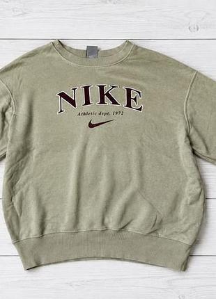 Чоловічий світшот оверсайз nike athletic dept. 1972, хакі