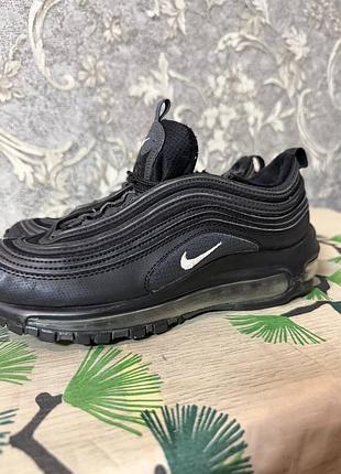Кросівки жіночі nike air max 97 чорні, розмір 38, довжина устілки 24 см