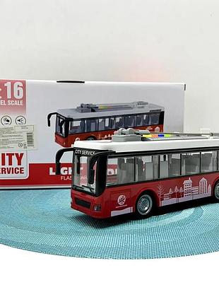 Тролейбус wy 911 ab (24) 2 види, інерція, світло, звук, в коробці