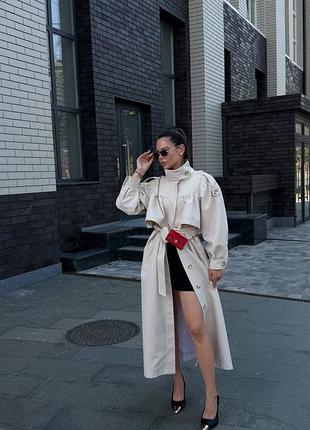Крутезний тренч 2 кольори