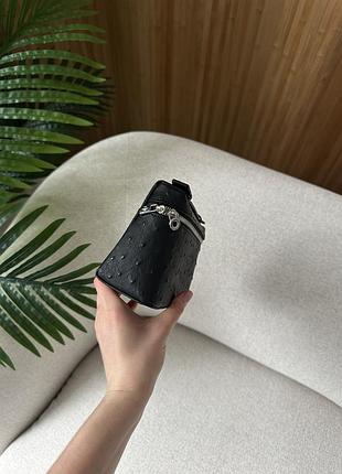 Сумка extra bag 19 ostrich leather black 5