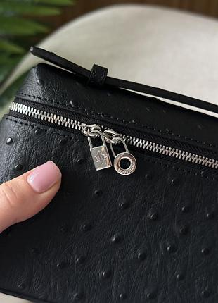 Сумка extra bag 19 ostrich leather black 8
