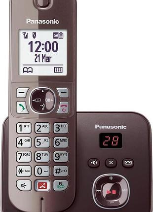 Беспроводной dect телефон с автоответчиком panasonic kx-tg6821 стационарный телефон с кнопкой блокировки вызова