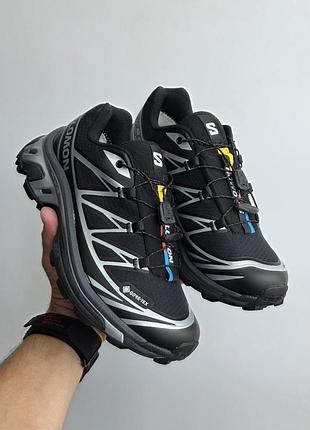 Женские кроссовки salomon xt-6 | gore-tex • black