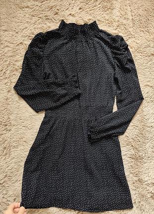 Черное платье женское платье гольф 34р xs