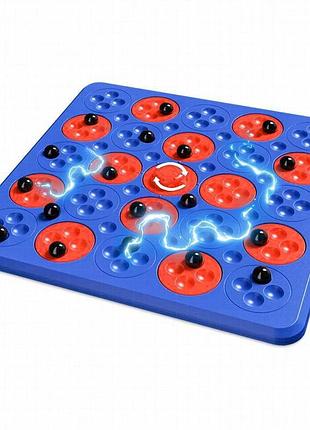 Настольная интерактивная игра ummi me-194 magnetic chess game 5 in a row blue