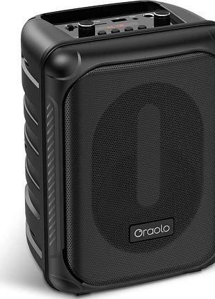 Bluetooth-колонка 40 вт oraolo roller r2204 бездротова bluetooth-колонка з підсвіткою