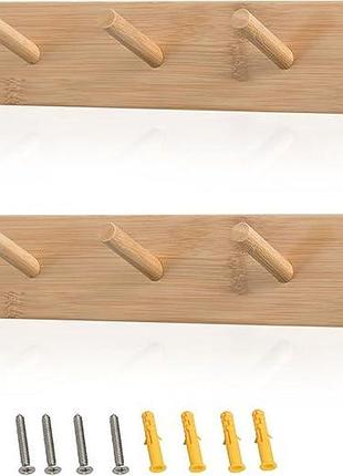 2 шт. настенная вешалка 42 см coat hooks wall mounted деревянная вешалка для стены
