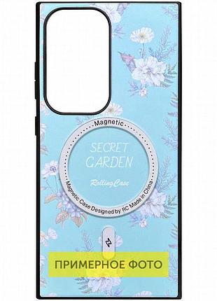 Tpu+pc чехол soft secret garden with magfit для samsung galaxy s25+ mint