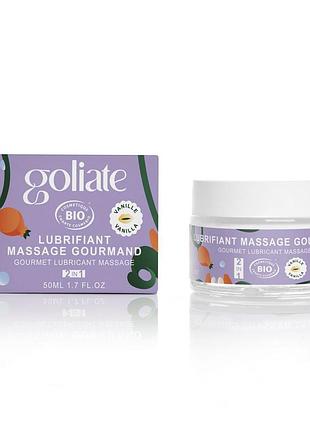 Массажное масло-лубрикант с ароматом и вкусом ванили goliate couple gourmand vanille 50 мл