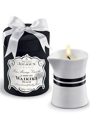 Массажная свеча petits joujoux - waikiki beach - coconut and pineapple (190 г) роскошная упаковка