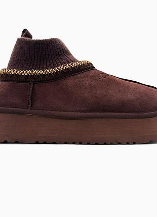 Ugg tasman platform sock brown