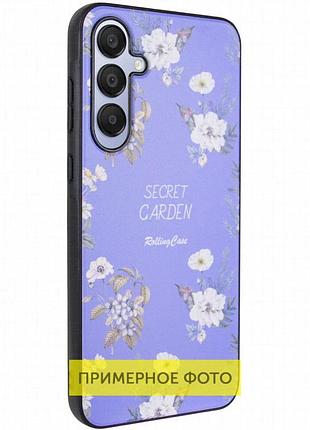 Tpu+pc чехол secret garden для xiaomi redmi 13c / poco c65 lilac