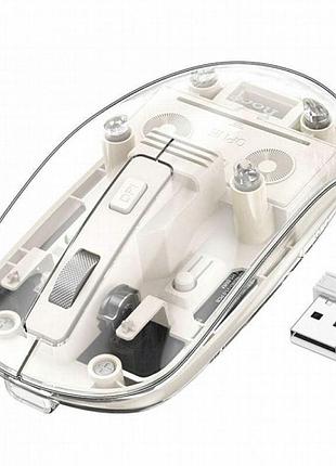 Мышь беспроводная hoco gm29 mysterios bluetooth + 2.4g space white
