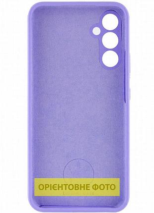 Чехол silicone cover lakshmi full camera (aaa) для samsung galaxy a12 сиреневый / dasheen 3