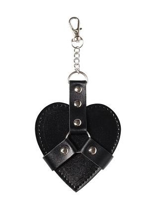Брелок на карабине для ключей art of sex chained heart, черный