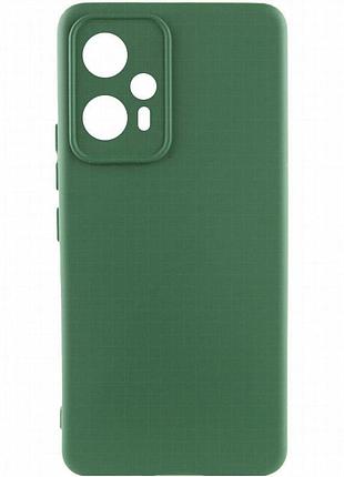 Чехол silicone cover lakshmi full camera (a) для xiaomi redmi note 12t pro зеленый / dark green