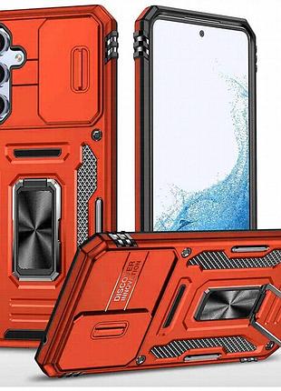 Ударопрочный чехол camshield army ring для samsung galaxy a35 / a55 красный / red