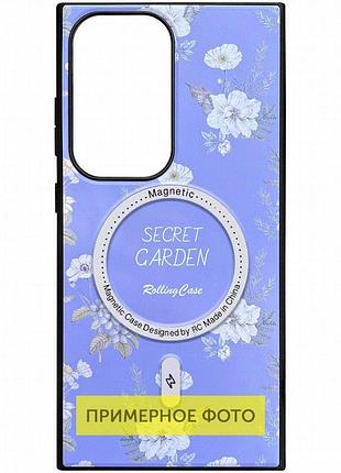 Tpu+pc чехол soft secret garden with magfit для samsung galaxy s25+ lilac
