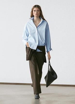 Жіноча класична бавовняна сорочка massimo dutti