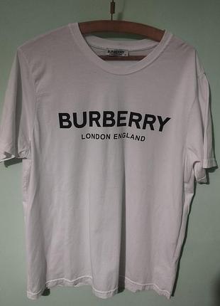 Футболка чоловіча burberry біла розмір xl