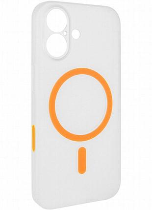 Чехол pc slim matte with magnetic fit (camera button) для apple iphone 17 (6.3") orange