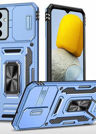 Ударопрочный чехол camshield army ring для samsung galaxy a25 5g голубой / light blue