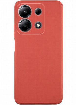 Силиконовый чехол candy full camera для xiaomi redmi note 13 4g красный / camellia