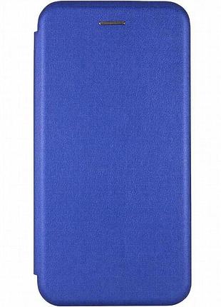 Кожаный чехол-книжка classy для motorola edge 60 / 60 fusion синий