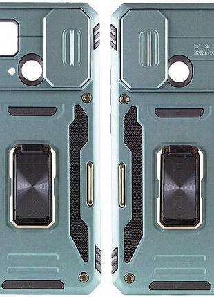Ударопрочный чехол camshield army ring для xiaomi redmi 10c зеленый / light green