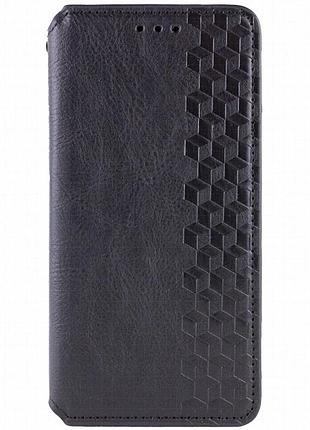 Кожаный чехол-книжка getman cubic (pu) для xiaomi 15t черный