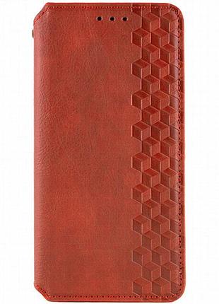 Кожаный чехол-книжка getman cubic (pu) для xiaomi redmi 15c (global) / poco c85 (global) красный