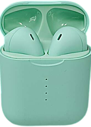 Навушники bluetooth-гарнітура veron (vr-01) tws bluetooth earphone — colorful sound green