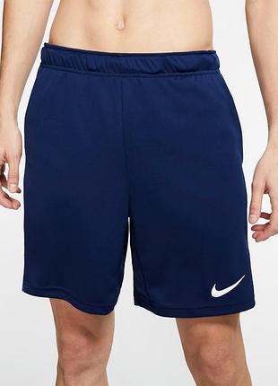 Спортивные шорты nike dri-fit (темно-синие, размер s)