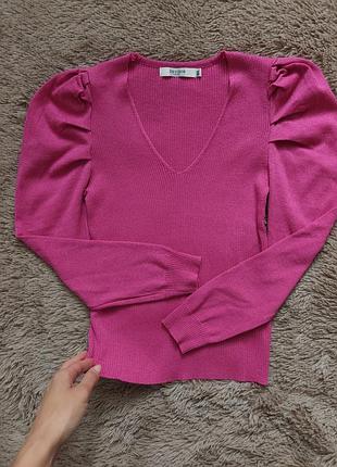 Кофта в рубчик з люрексом m/l