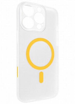 Чехол pc slim matte with magnetic fit (camera button) для apple iphone 16 pro (6.3") orange