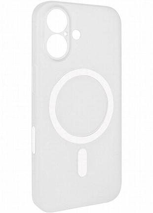Чехол pc slim matte with magnetic fit (camera button) для apple iphone 17 (6.3") white