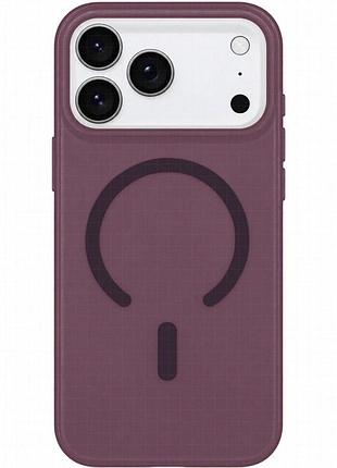 Чехол pc matte color with magnetic fit для apple iphone 17 pro / 18 pro (6.3") dark cherry